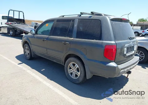2005 Honda Pilot Ex-L из США, поврежденный, VIN 2HKYF18515H546209